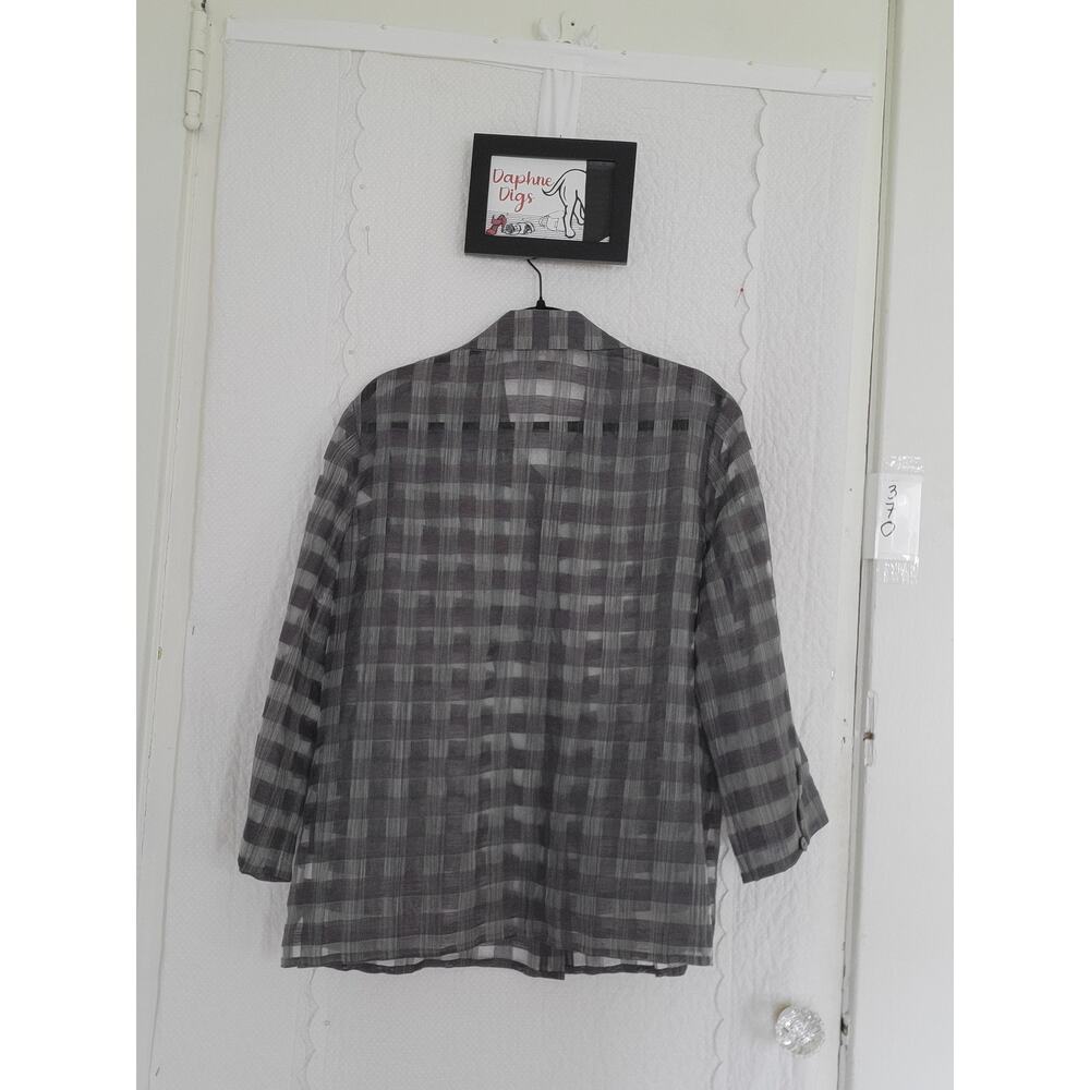 Emil Rutenberg Button Linen Blouse - Size XL - Picture 2 of 5